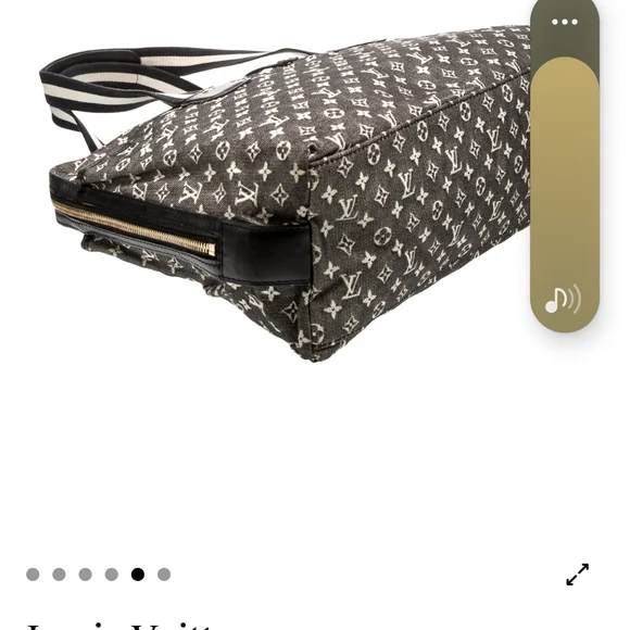 Louis Vuitton Gray and Black Laptop Bag with Monogram Design - Picture 5 of 5